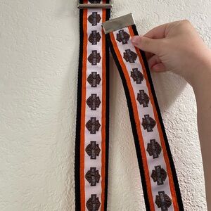 Harley-Davidson Orange and Black Belt Accessories